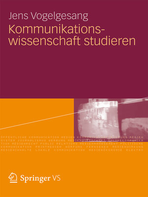 cover image of Kommunikationswissenschaft studieren